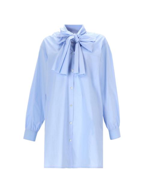 Moschino bow-detail mini shirt dress