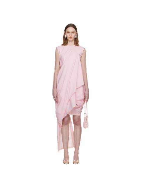 JACQUEMUS Pink 'The Traversin' Minidress