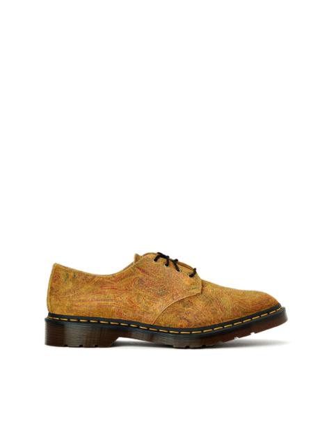 abstract-pattern derby shoes