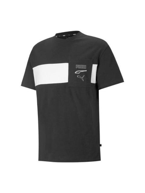 PUMA Rebel Mens Crew Neck Short Sleeve T-Shirt 'Black' 845579-01