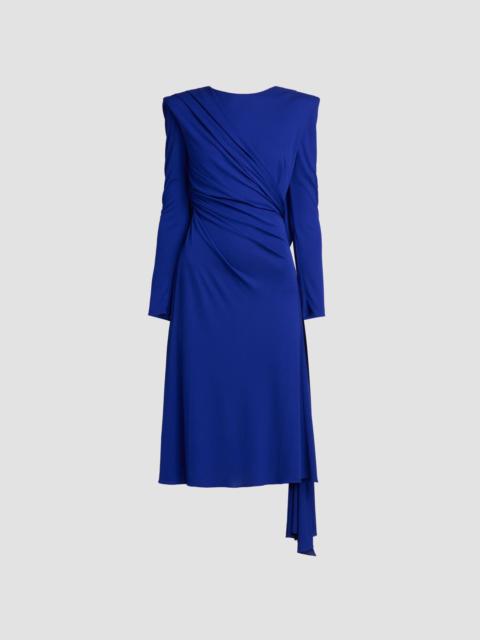 VERSACE Women's Jersey Crêpe Cockail Dress - Bright Ink Blue