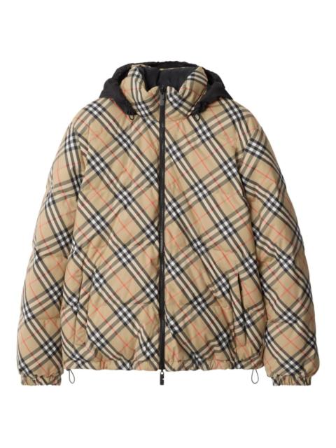 Burberry reversible check puffer jacket