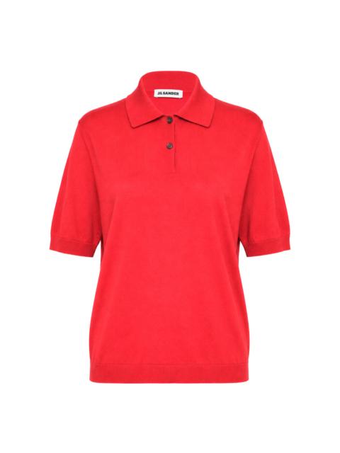 Jil Sander Short Sleeve Extrafine Polo