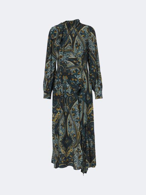 ULLA JOHNSON Sabrina silk crêpe de chine midi dress