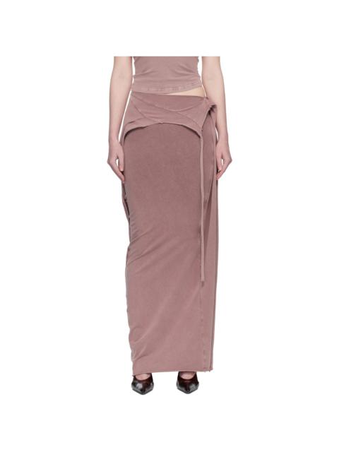 OTTOLINGER Pink Slitted Maxi Skirt