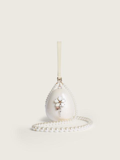 Simone Rocha Embellished Pearl Crossbody Micro Egg Bag