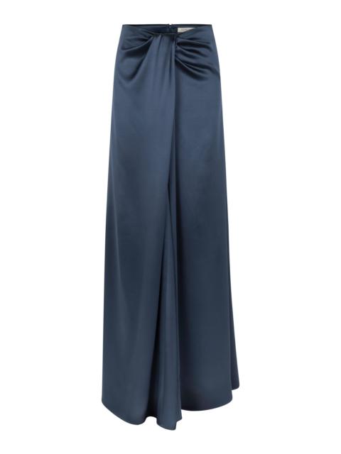 HEIRLOME Leticia Silk Skirt blue