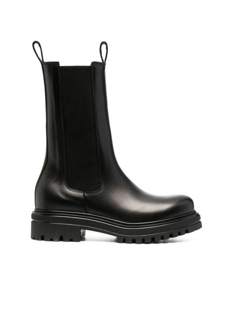 SCAROSSO chunky rubber-sole boots