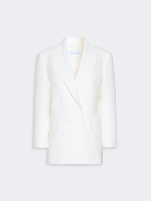 Max Mara SCATOLA Piqué jersey Olimpia Jacket - WHITE