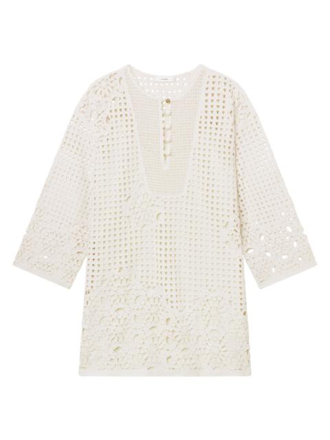 FRAME Women's The Postcard Cotton Tunic Dress - Cream