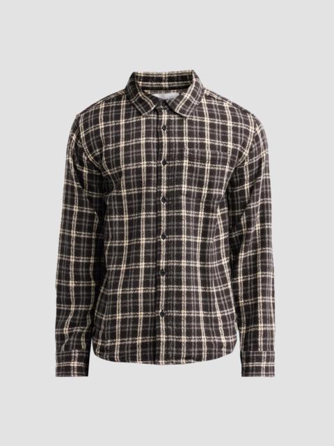 Corridor Men's Spacerock Plaid Button-Front Shirt - Black