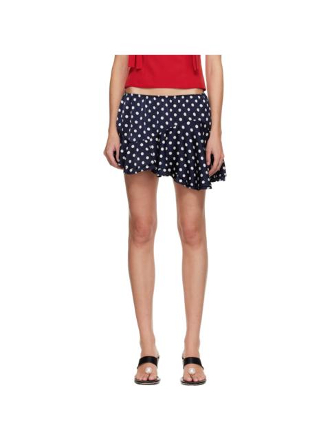 SANDY LIANG Navy Zeno Miniskirt