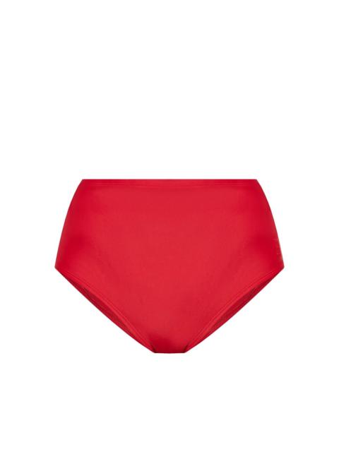 high-waisted bikini bottoms