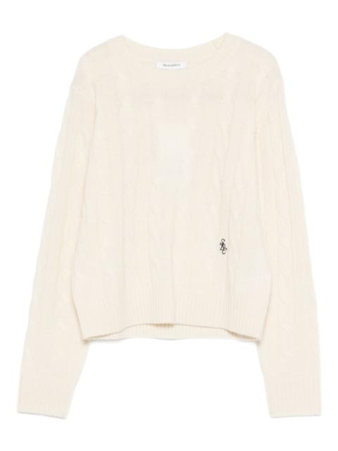 Sporty & Rich cable-knit sweater