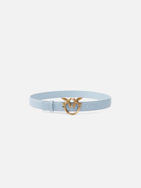 PINKO LOVE BIRDS LEATHER BELT 3CM