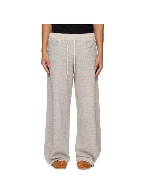 R13 Gray Relaxed Darted Sweatpants