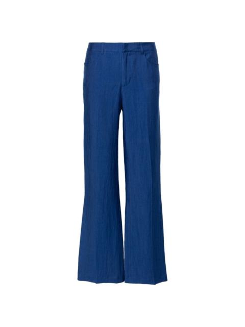 Pistol mid-rise flared trousers