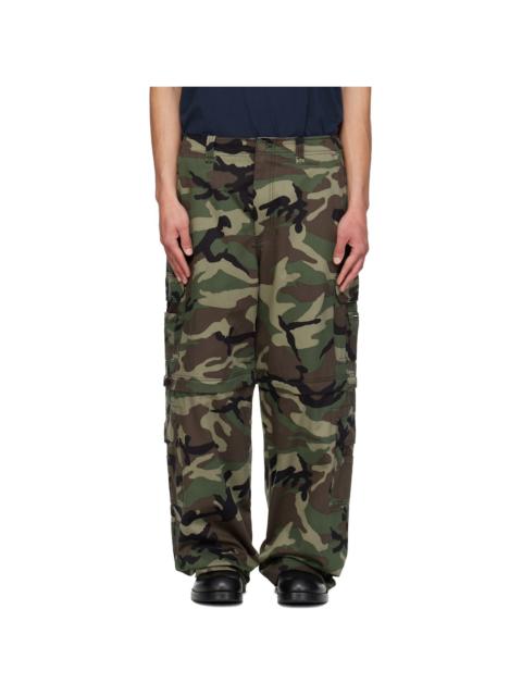 VETEMENTS Green Camo Cargo Pants