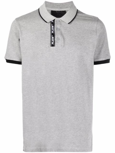PHILIPP PLEIN logo-tape detail polo shirt