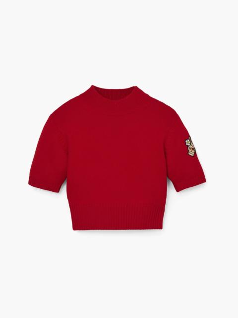 Marc Jacobs TATTOO PATCH MOCK NECK SWEATER