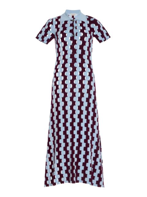 ZANKOV Exclusive Margerite Merino Wool Dress burgundy