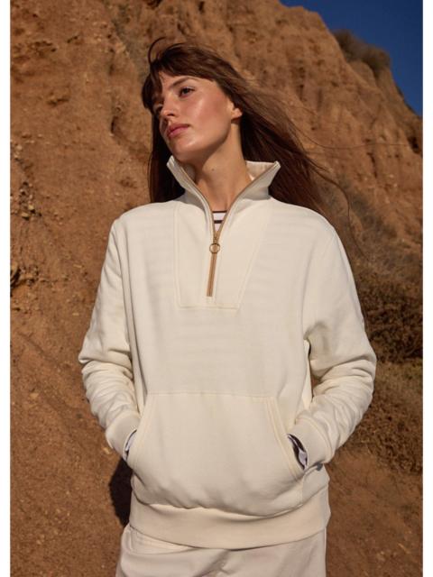 SAINT JAMES LOU Cotton Fleece Quarter-Zip Sweatshirt