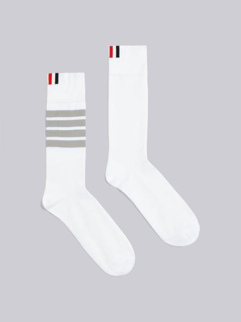 Thom Browne Lightweight Cotton 4-Bar Mid-calf Socks