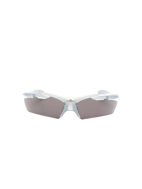 BALENCIAGA logo-motif rectangle sunglasses