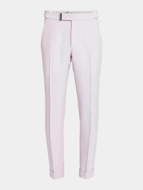 TOM FORD Men's Atticus Double Weft Fine Twill Trousers