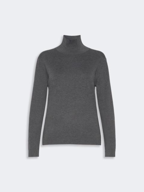 WEEKEND Max Mara KIKU Wool and silk knit turtleneck - DARK GREY