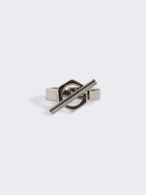 Marni Sculptural Brass Ring Palladium