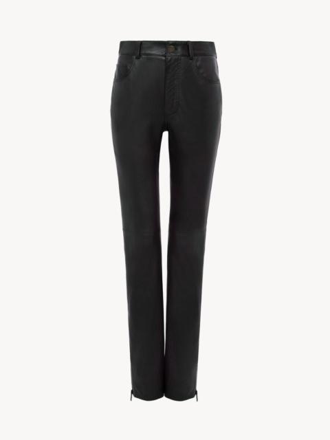 Chloé SLIM PANTS IN LEATHER