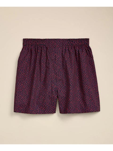 Brooks Brothers Cotton Broadcloth Heart Boxers