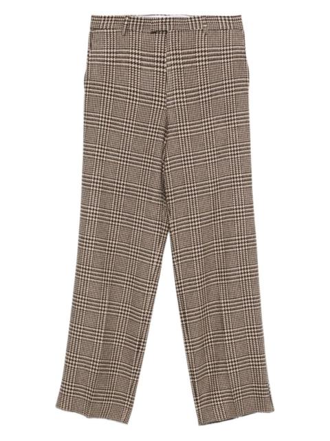 houndstooth-pattern trousers