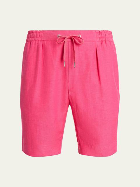 Men's Dorset Silk-Linen Shorts