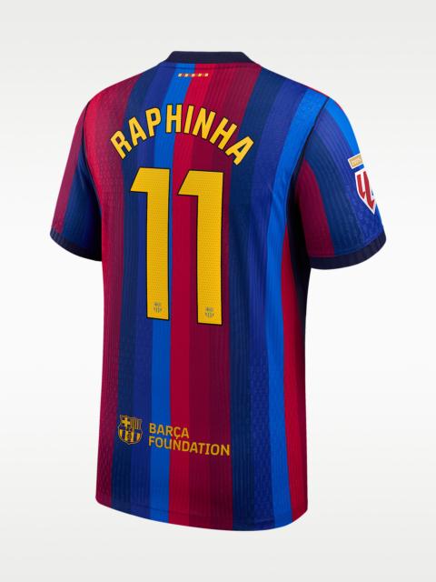 Nike Raphinha FC Barcelona Match Home Men's Nike Aero-FIT Soccer Jersey
