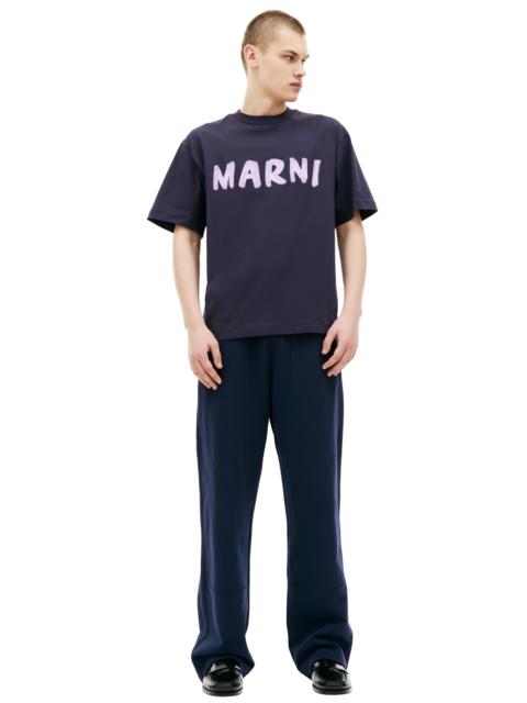 Marni NAVY PRINTED T-SHIRT