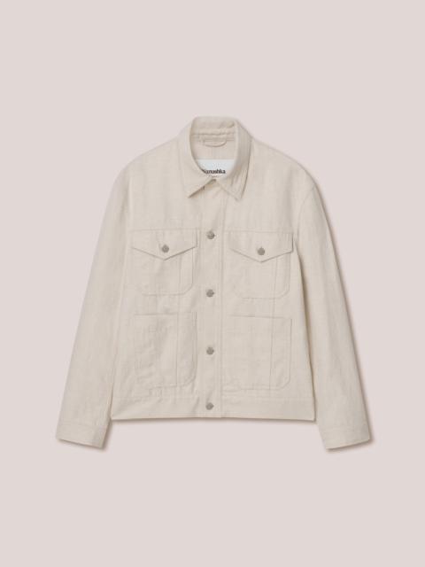 Nanushka CAS - Button-down jacket - Natural