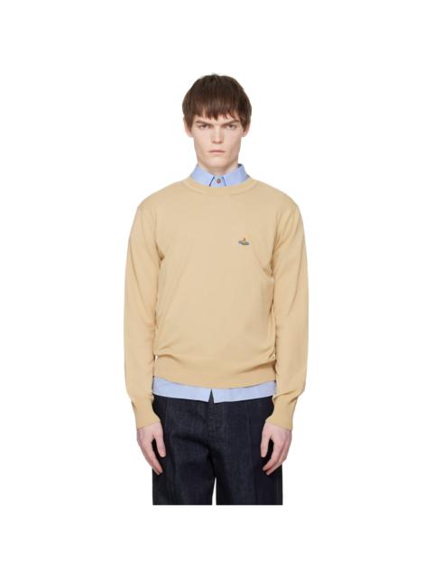 Vivienne Westwood Beige Alex Round Neck Sweater