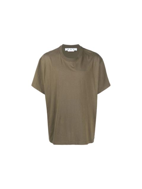 Off-White OFF-WHITE Rubber Diagonals Oversized T-Shirt Army Green