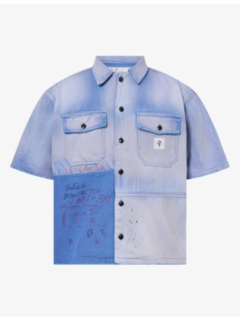 Paly Love Herringbone Cotton Work Shirt