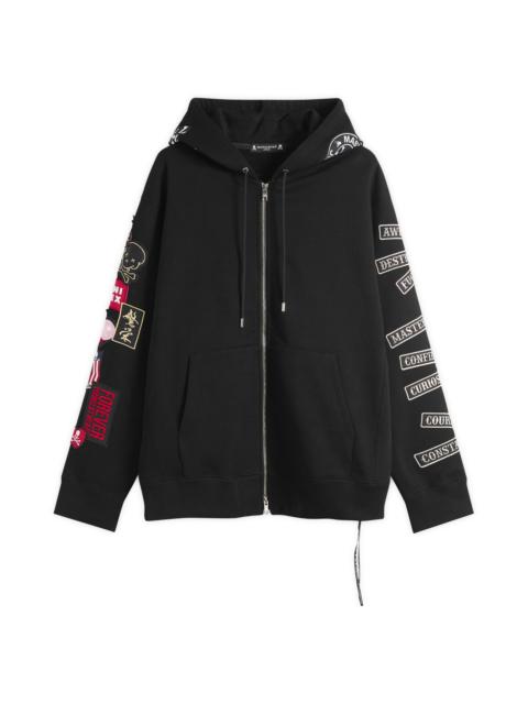 MASTERMIND WORLD MASTERMIND WORLD Multi Patched Zip-Up Hoodie