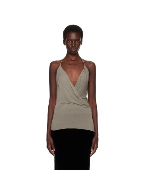 Rick Owens Gray Tower Draped Top