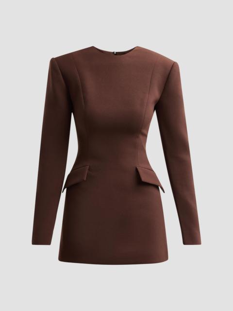 RONNY KOBO Women's Brette Tailored Mini Dress - Chocolate