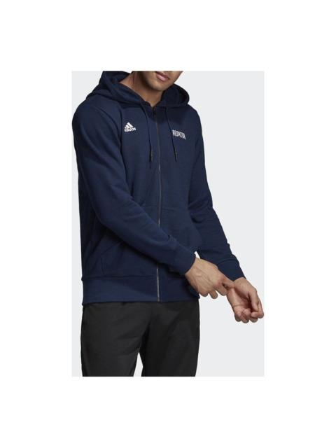 adidas adidas Pred Poster Hdy Soccer/Football Hooded Jacket Navy Blue DU8432