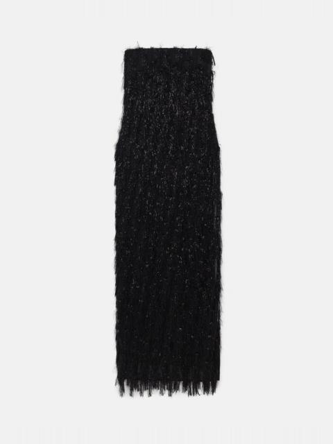 Stella McCartney Sleeveless Glitter Tassel Maxi Dress
