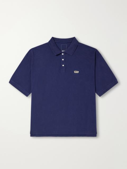 visvim Mondo Weller Logo-Appliquéd Cotton-Piqué Polo Shirt