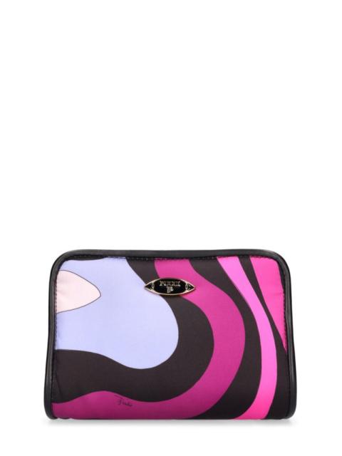 PUCCI Printed twill binding pouch