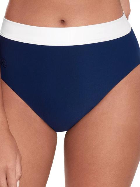 Ralph Lauren Belair Banded High Waist Bikini Bottom