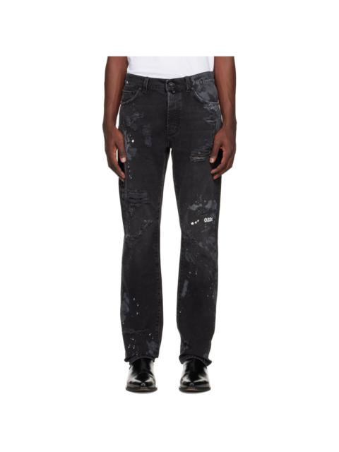 032c Black Double Shift Painter's Jeans